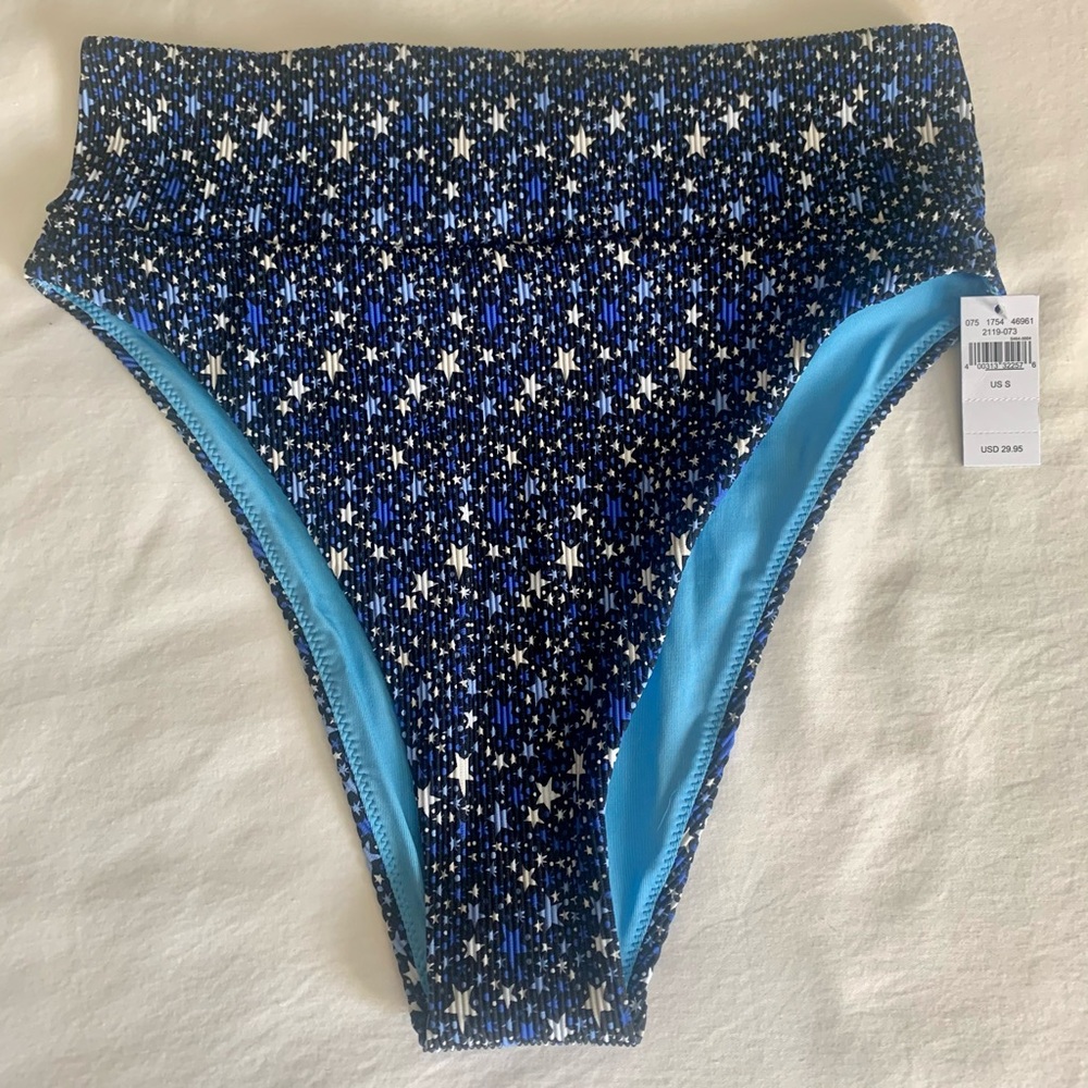 Aerie Ribbed High-cut Cheeky Bikini Bottom NWT